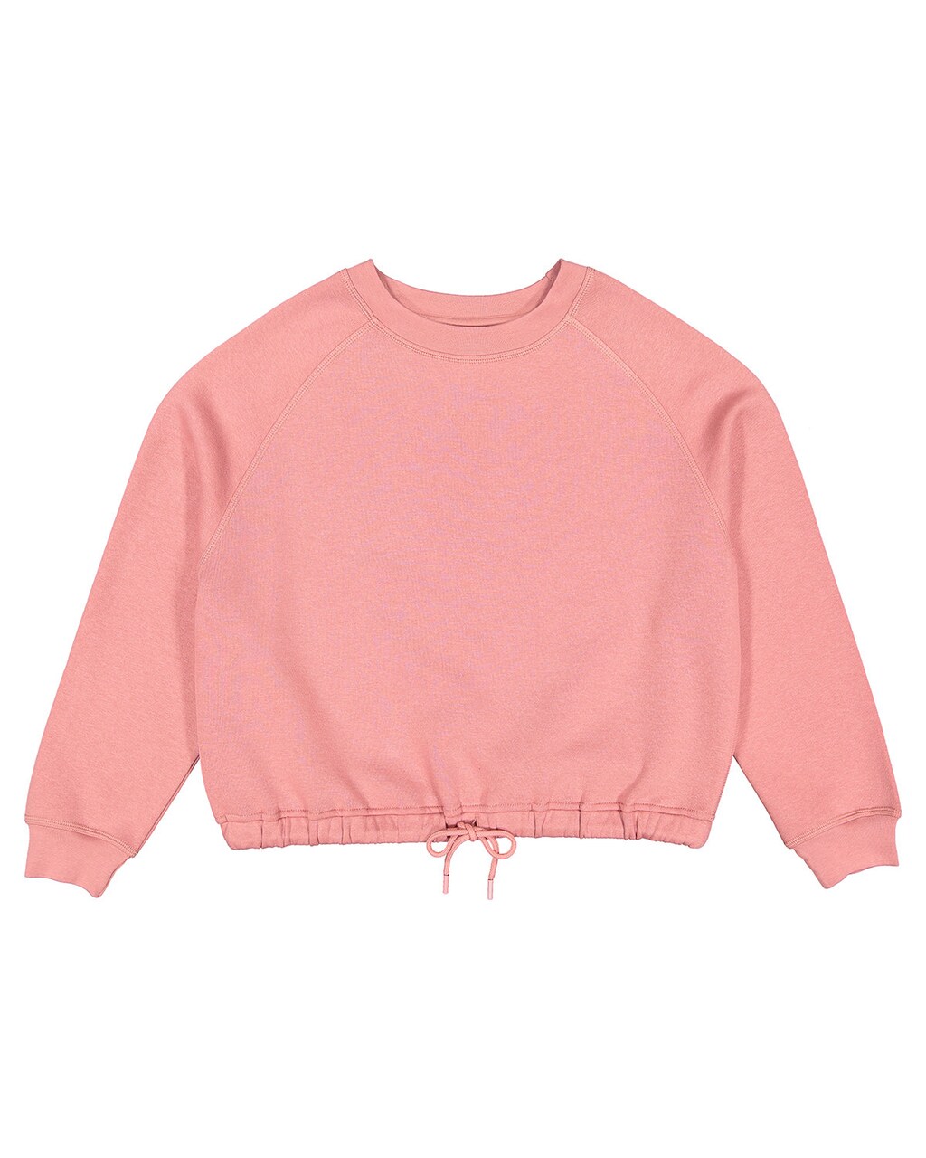 Ladies' Boxy Cropped Fleece Sweatshirt for Casual, Lounge & Trendy Everyday Wear